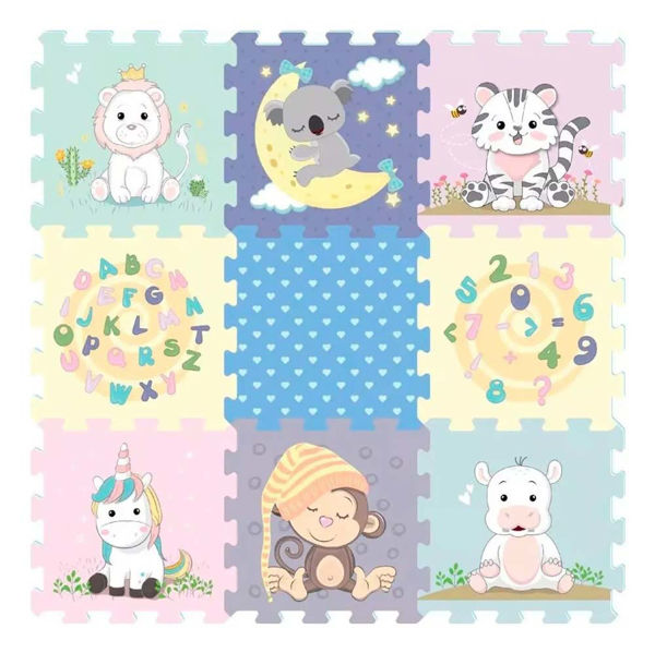 Imagen de Alfombra Goma Eva 9 Pcs (edu. & Animale)