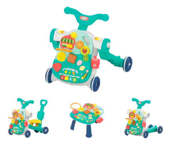 Imagen de 4 En 1 Andador Buggy con Guía Monopatín y Mesa de Actividades
